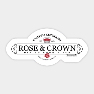 Rose & Crown - 3 Sticker